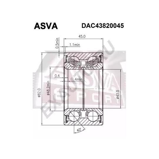 DAC43820045 - Wheel Bearing 