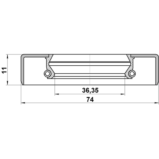 95GDS-39741111R - Axeltätning, drivacel 