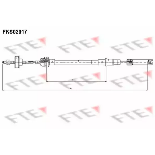 FKS02017 - Clutch Cable 