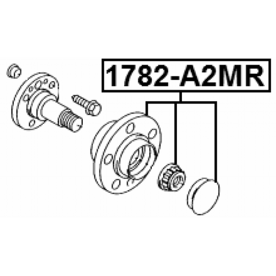 1782-A2MR - Wheel hub 