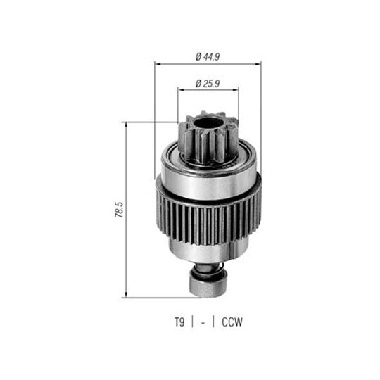 940113020286 - Starter pinion 