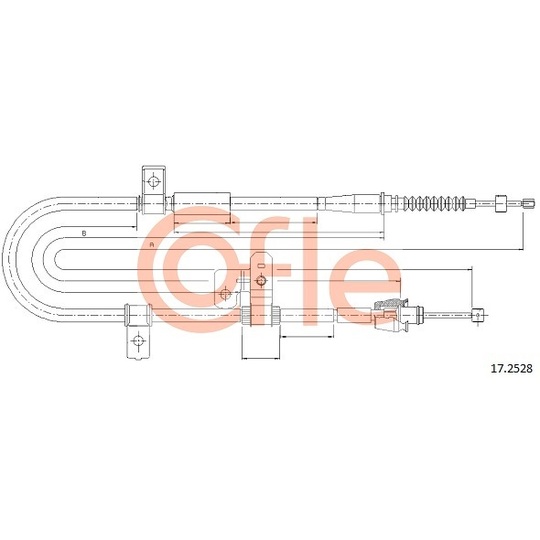 17.2528 - Cable, parking brake 