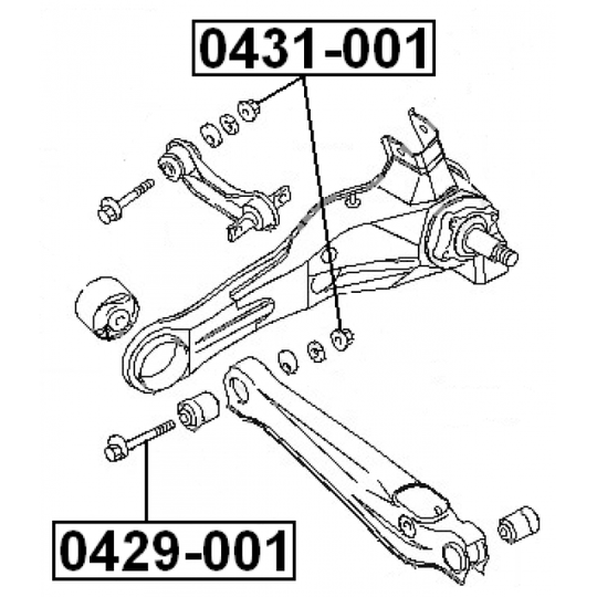 0429-001 - Kallistumansäätöruuvi 