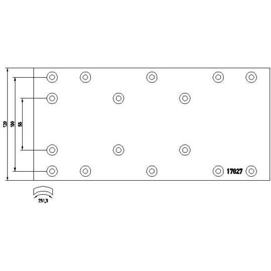 1782705 - Brake Lining Kit, drum brake 