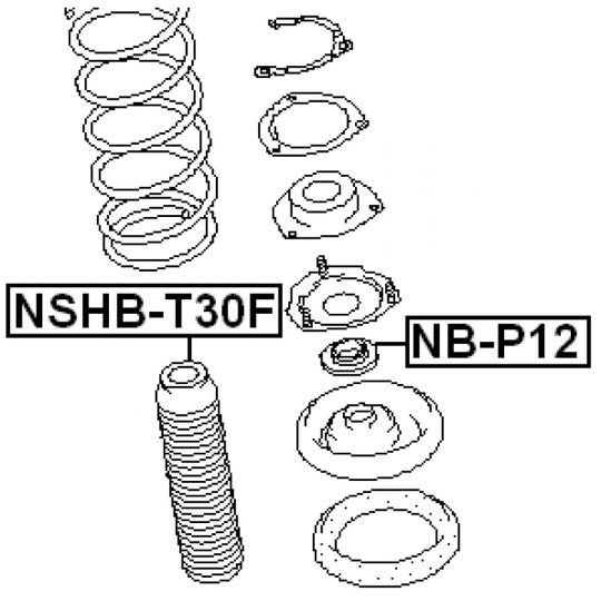 NSHB-T30F - Protective Cap/Bellow, shock absorber 