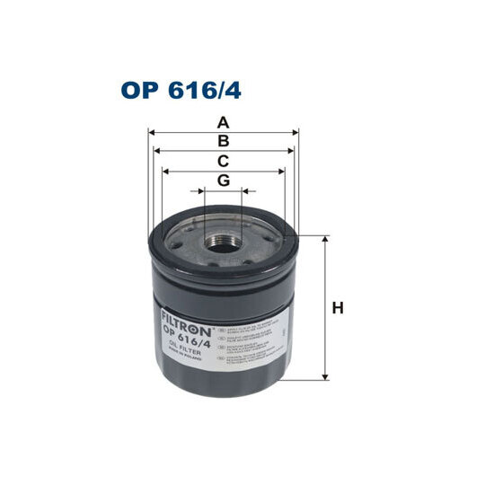 OP 616/4 - Oil filter 
