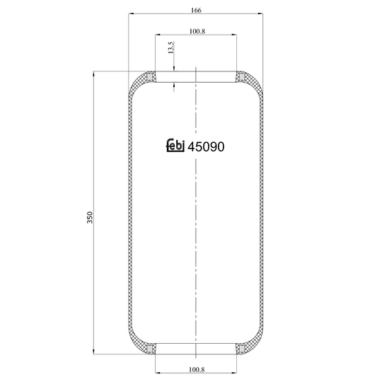 45090 - Boot, air suspension 