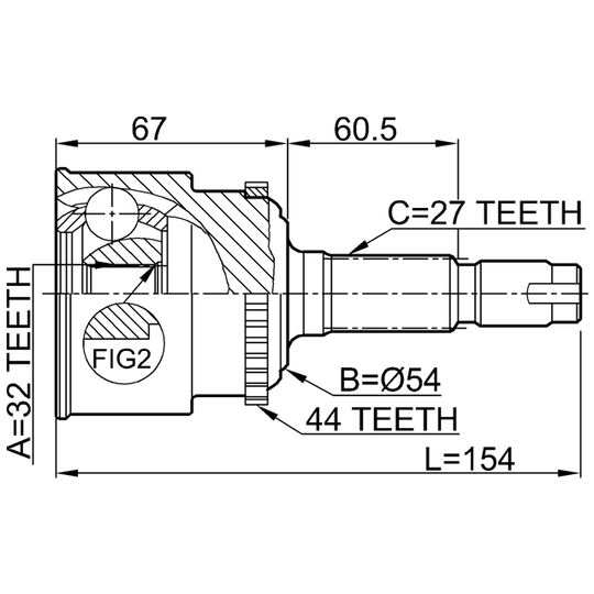 0810-029A44 - Led, drivaxel 