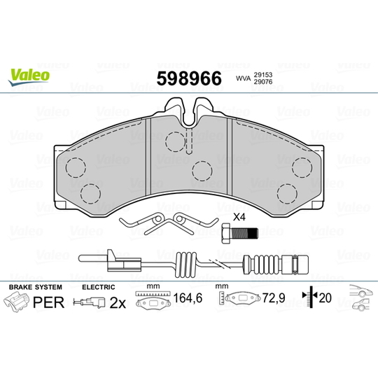 598966 - Brake Pad Set, disc brake 