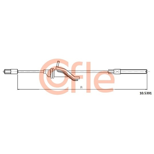 10.5391 - Cable, parking brake 