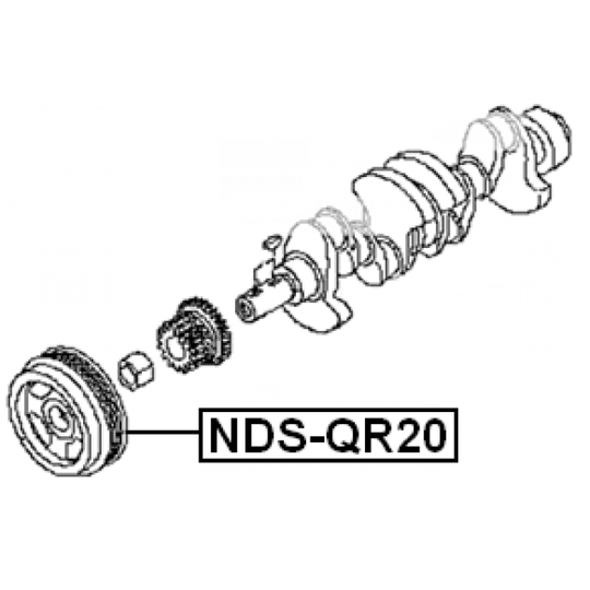 NDS-QR20 - Belt Pulley, crankshaft 