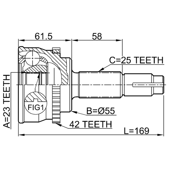 0210-062A42 - Joint, drive shaft 