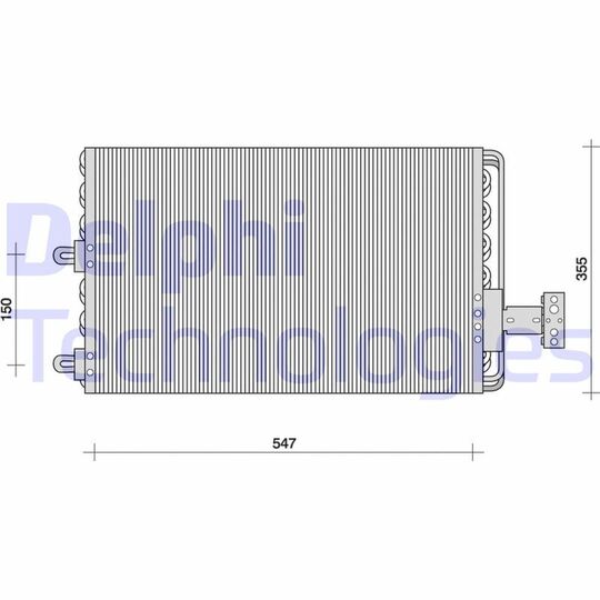 TSP0225023 - Lauhdutin, ilmastointilaite 