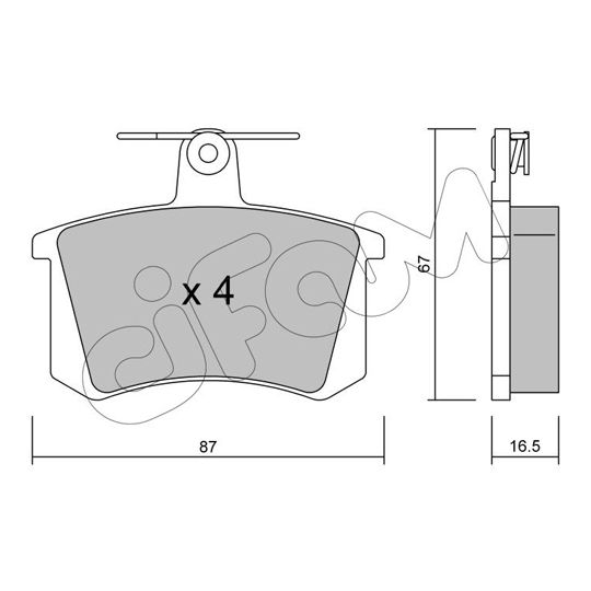 822-048-0 - Brake Pad Set, disc brake 