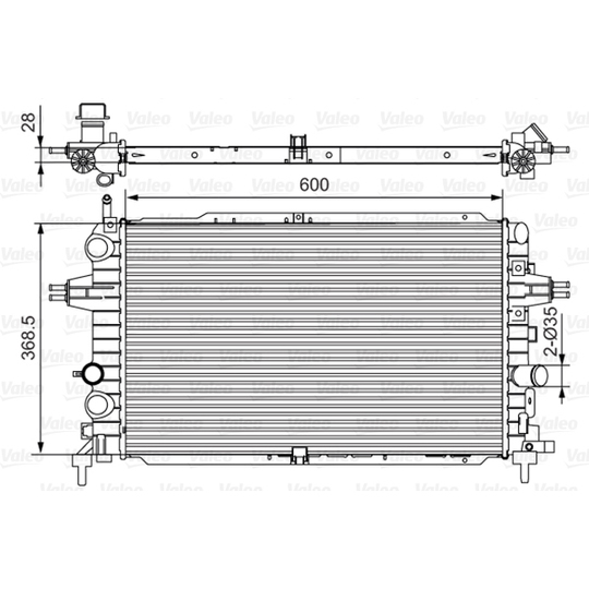 701533 - Radiator, engine cooling 