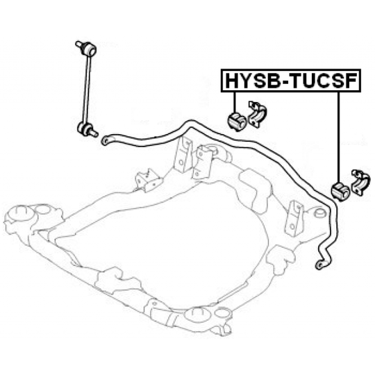 HYSB-TUCSF - Bussning, krängningshämare 