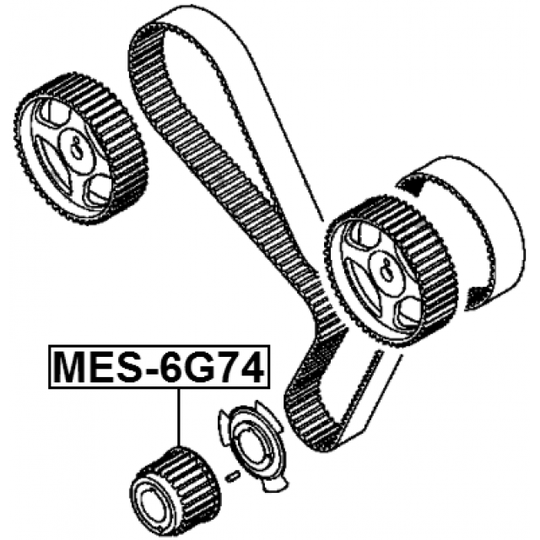 MES-6G74 - Hammasratas, väntvõll 