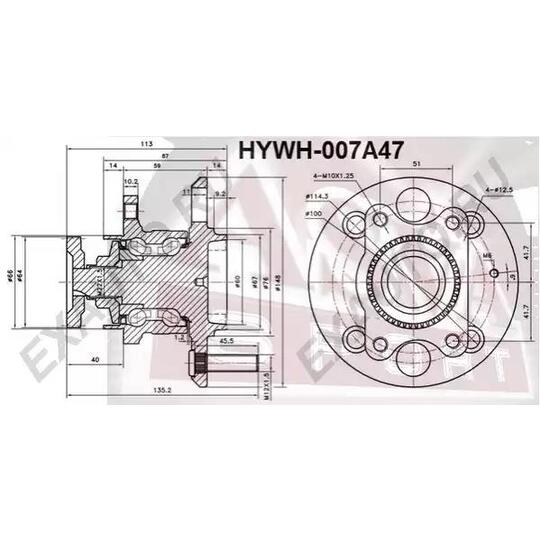 HYWH-007A47 - Wheel hub 