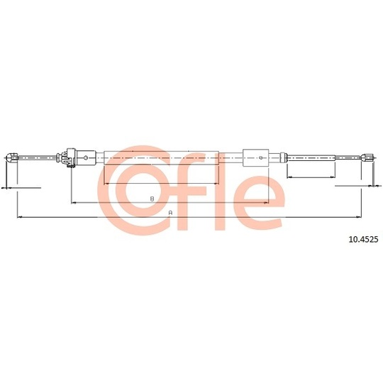 10.4525 - Cable, parking brake 