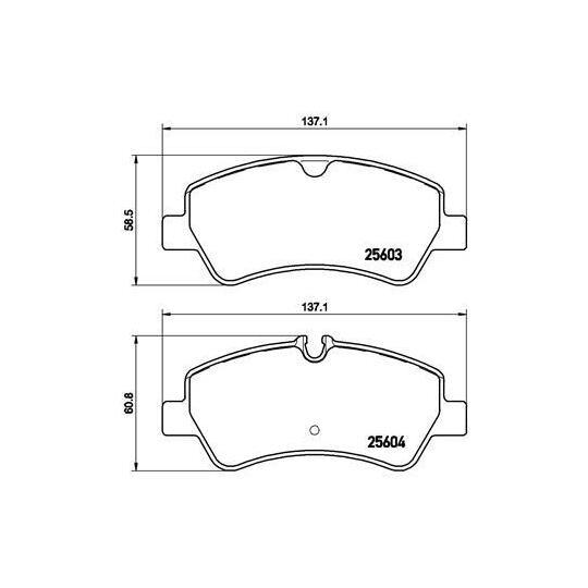 P 24 160 - Brake Pad Set, disc brake 