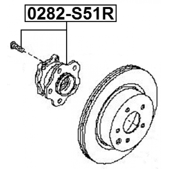 0282-S51R - Wheel hub 