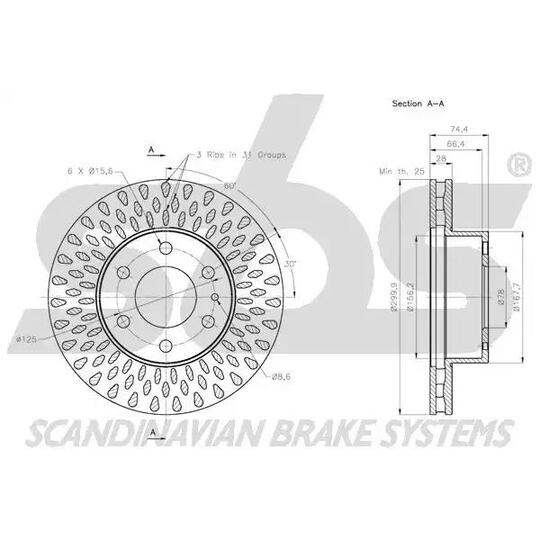 1815202356 - Brake Disc 