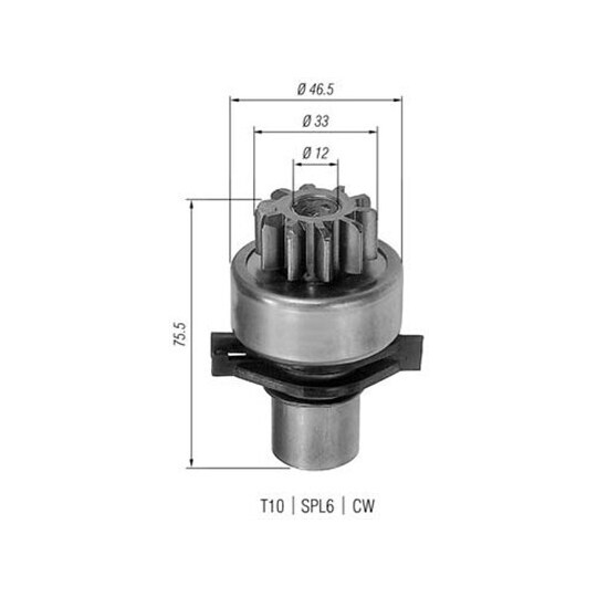 940113020142 - Starter pinion 