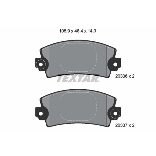 2033602 - Brake Pad Set, disc brake 