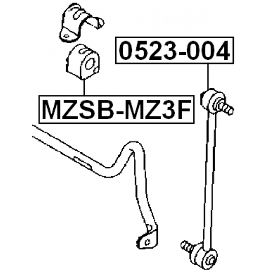 MZSB-MZ3F - Kinnitus, stabilisaator 