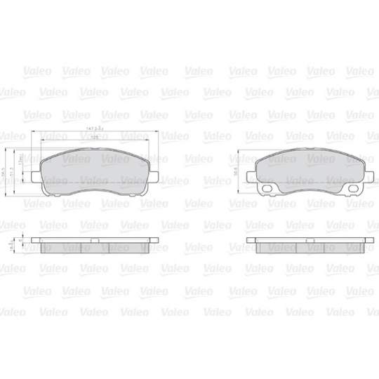 872238 - Brake Pad Set, disc brake 