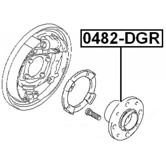 0482-DGR - Wheel hub 
