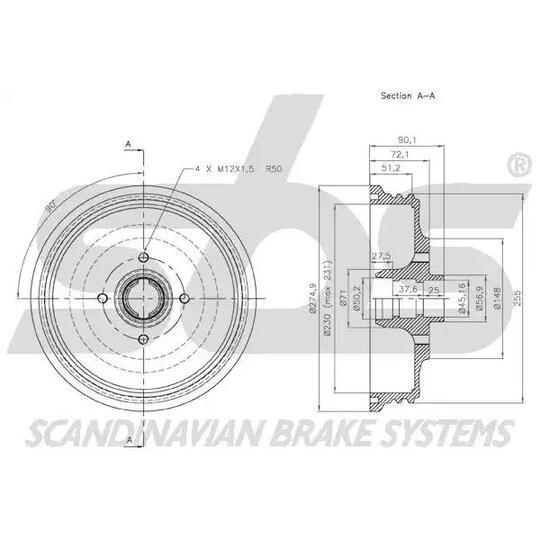 1825252316 - Brake Drum 