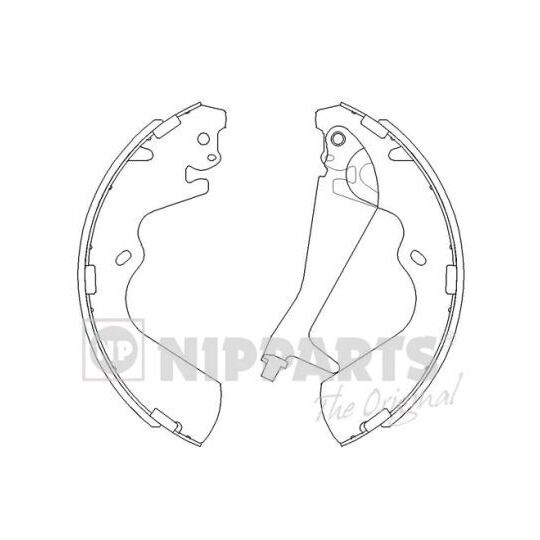 J3500515 - Brake Shoe Set 