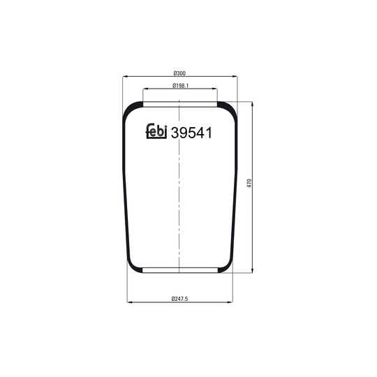 39541 - Bellow, air suspension 