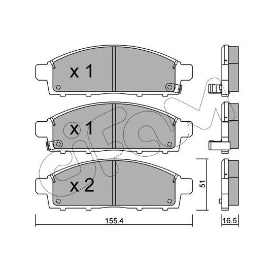 822-791-0 - Brake Pad Set, disc brake 