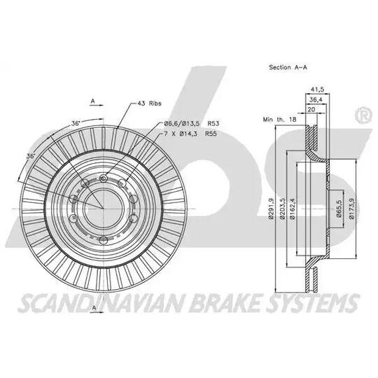 1815203650 - Brake Disc 