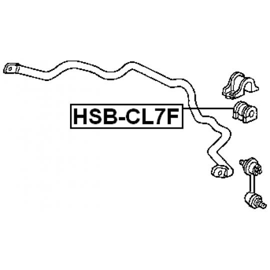 HSB-CL7F - Kinnitus, stabilisaator 