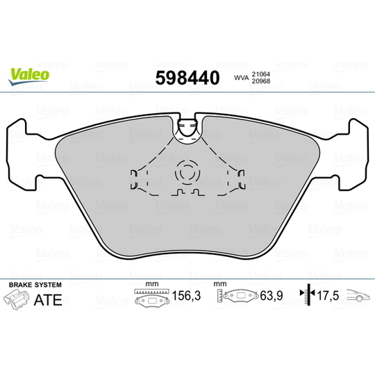 598440 - Brake Pad Set, disc brake 