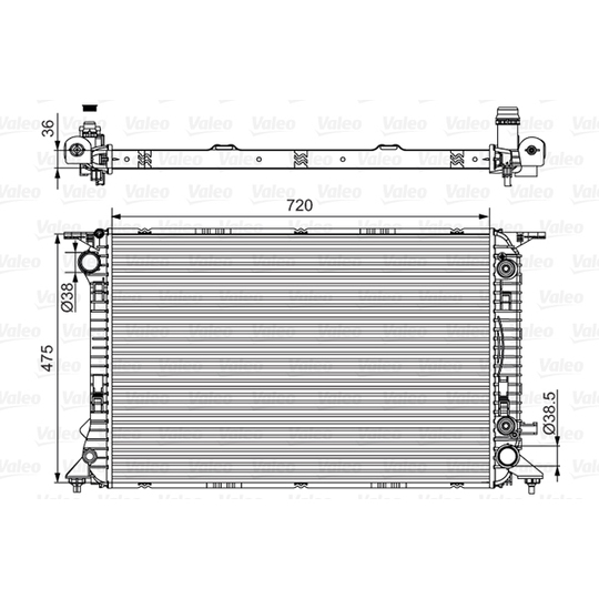 701537 - Radiator, engine cooling 