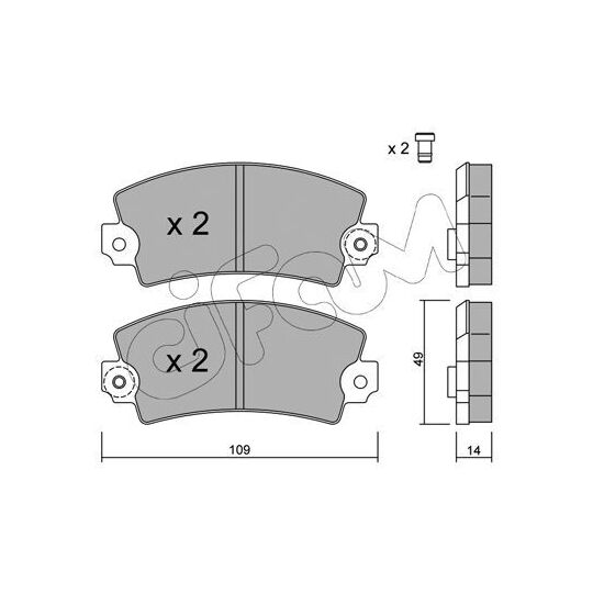 822-005-5 - Brake Pad Set, disc brake 