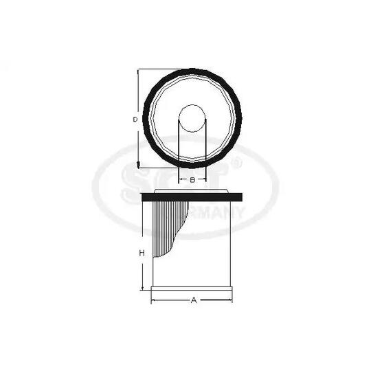 SC 7069 P - Fuel filter 