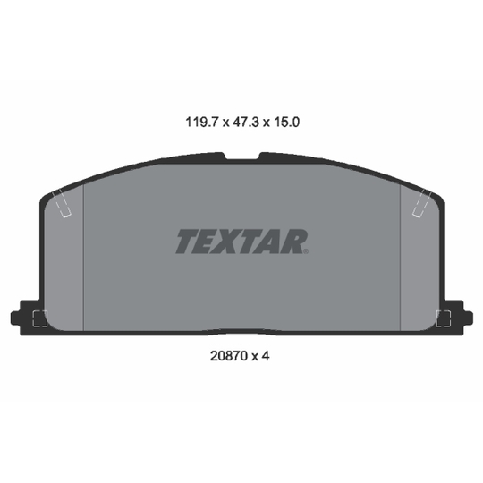 2087001 - Brake Pad Set, disc brake 