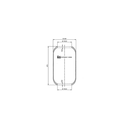 20888 - Boot, air suspension 