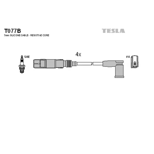 T077B - Ignition Cable Kit 