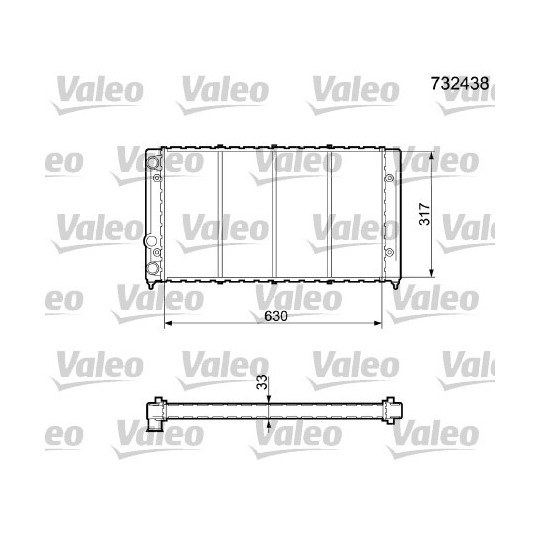 732438 - Radiaator, mootorijahutus 