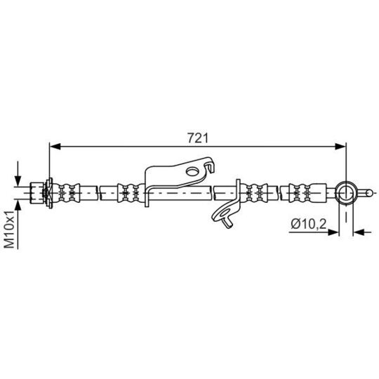 1 987 481 635 - Brake Hose 