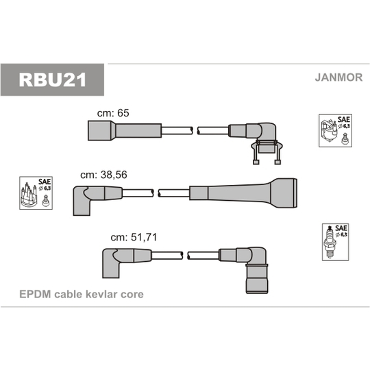 RBU21 - Ignition Cable Kit 