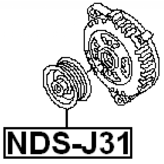 NDS-J31 - Hihnapyörä, laturi 