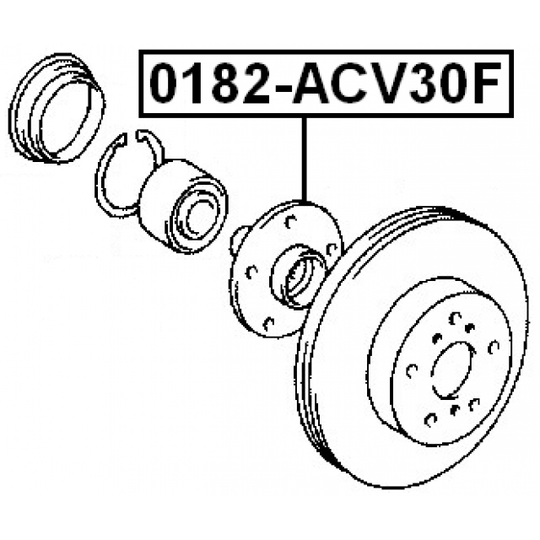 0182-ACV30F - Wheel hub 