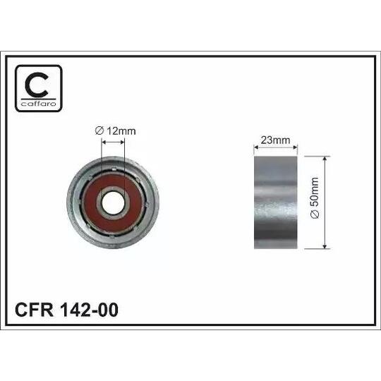 142-00 - Deflection/Guide Pulley, timing belt 